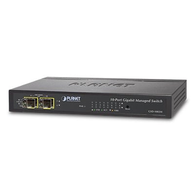 GSD-1002M Switch Administrable de Escritorio 8 puertos Giga + 2 puertos SFP