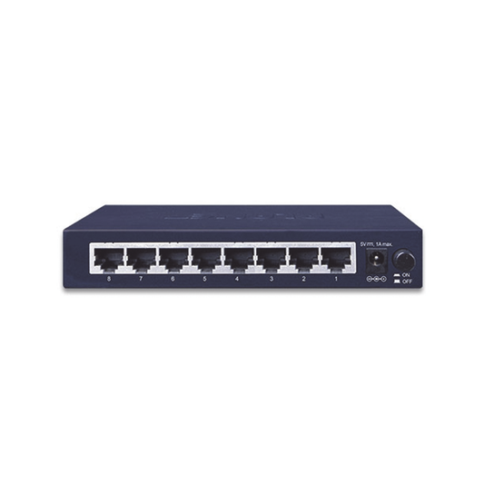 GSD-803 Switch de Escritorio No Administrable, 8 Puertos Gigabit 10/100/1000 Mbps, Tecnología de Ahorro de Energía de Hasta un 40%