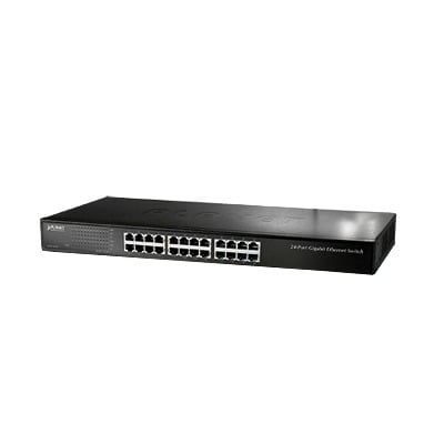 GSW-2401 Switch No Administrable Gigabit de 24 Puertos 10/100/1000 Mbps, Con Modo Extendido Para Envió de Datos de Hasta 200 m