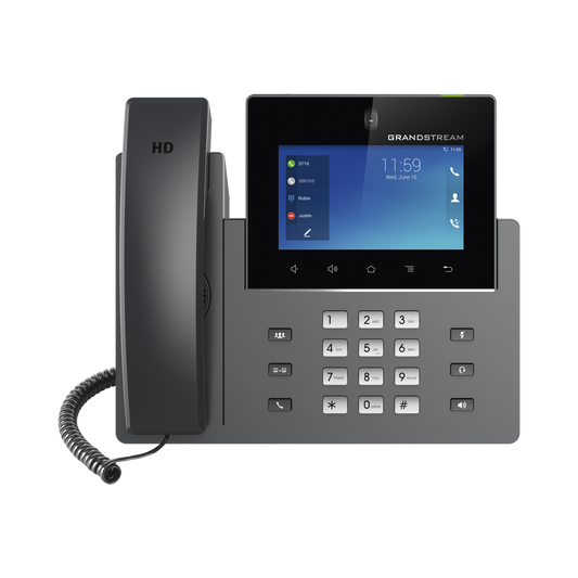 GXV-3350 Videoteléfono IP pantalla táctil con android de 16 líneas, doble puerto Gigabit, PoE/PoE+