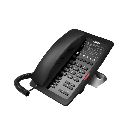 H3F Teléfono IP para Hotelería, profesional con 6 teclas programables para servicio rápido (Hotline), plantilla personalizable con PoE