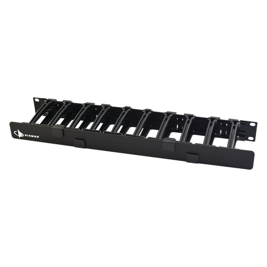 HCM-4-1U Organizador de Cable Horizontal RouteIT, Sencillo, Para Rack de 19in, 4in de profundidad, 1UR