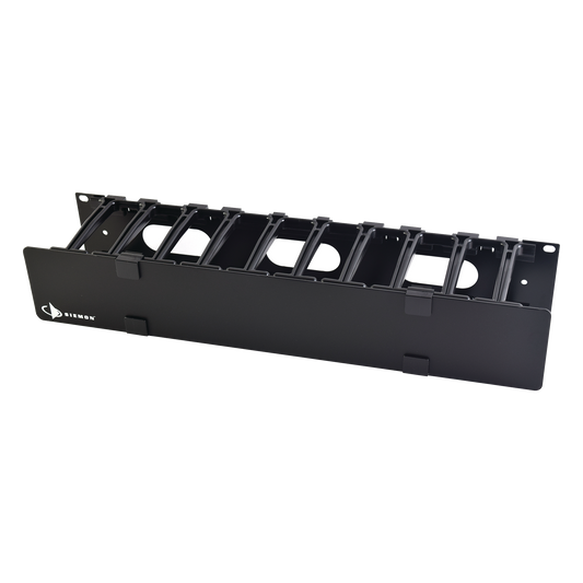 HCM-4-2U Organizador de Cable Horizontal RouteIT, Sencillo, Para Rack de 19in, 4in de profundidad, 2UR