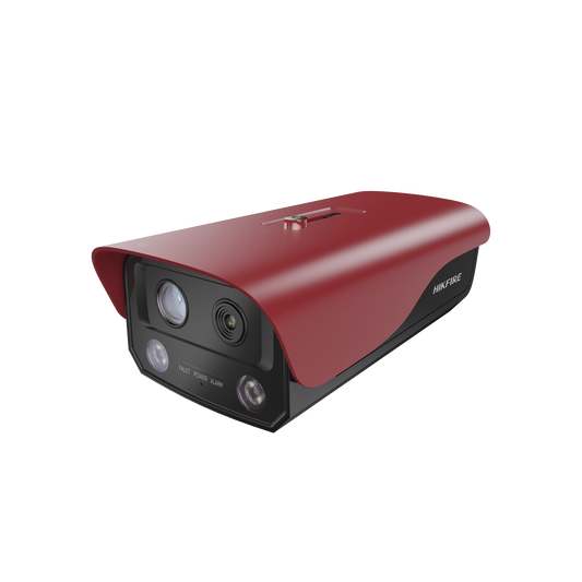 HF-VT410 (HikFire) Cámara IP de Detección Térmica de Incendios / Detección de Llamas y Temperaturas Anormales / 4 Megapíxel (Lente Óptico) + 1 Megapíxel (Lente Térmico) / Compatible con Hik-Connect