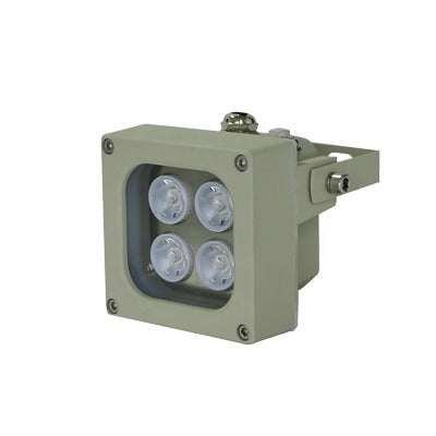 Iluminador LED de Alta Potencia | Luz Blanca | 10 Metros de Iluminación | Cobertura 120° | IP66 | Bajo Consumo de Energía | Fotocélula Incorporada | Soporte en ?U? | Carcasa de Aluminio | Alta Transmitancia de Luz.