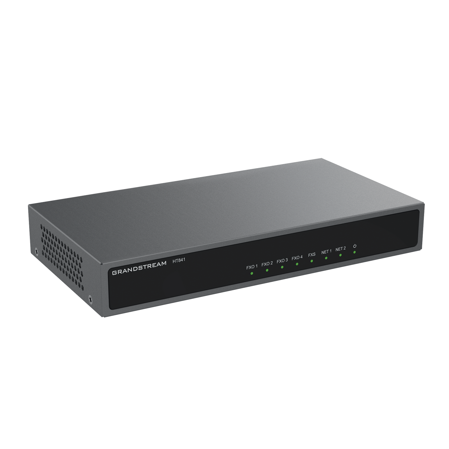 HT-841 - Gateway Analógico 4 FXO (Conectar Lineas Analógicas) / Puertos FXO y FXS / 3 Perfiles SIP / NAT / PoE / TR069 / Fax T.38 / 3 Vías Conferencia / AES / Failover SIP