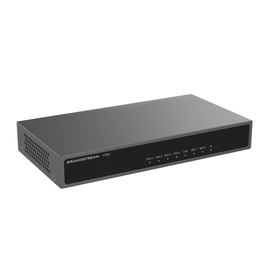 HT-841 - Gateway Analógico 4 FXO (Conectar Lineas Analógicas) / Puertos FXO y FXS / 3 Perfiles SIP / NAT / PoE / TR069 / Fax T.38 / 3 Vías Conferencia / AES / Failover SIP