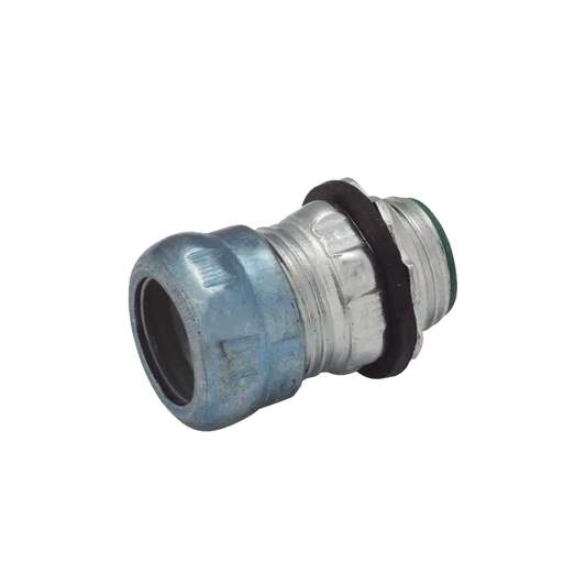 HUB-2916RT - Conector de Compresión Impermeable Aislado de Acero Galvanizado para Pared Delgada de 1 1/2" .