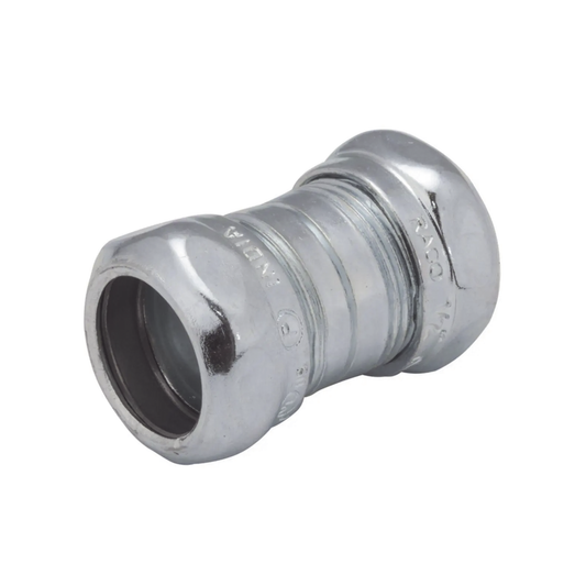 HUB-2922 - Cople Compresión de Acero Galvanizado para Pared Delgada de 1/2".