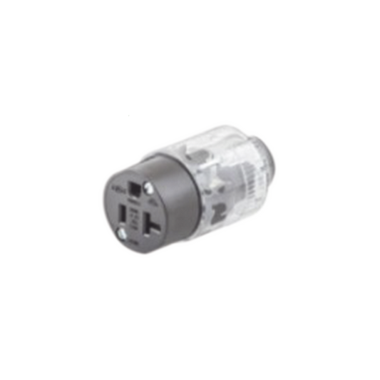 HUB-520-LC - Conector Iluminado 20 A 125 V CA 2 Polos 3 Hilos (Nema 5-20R).