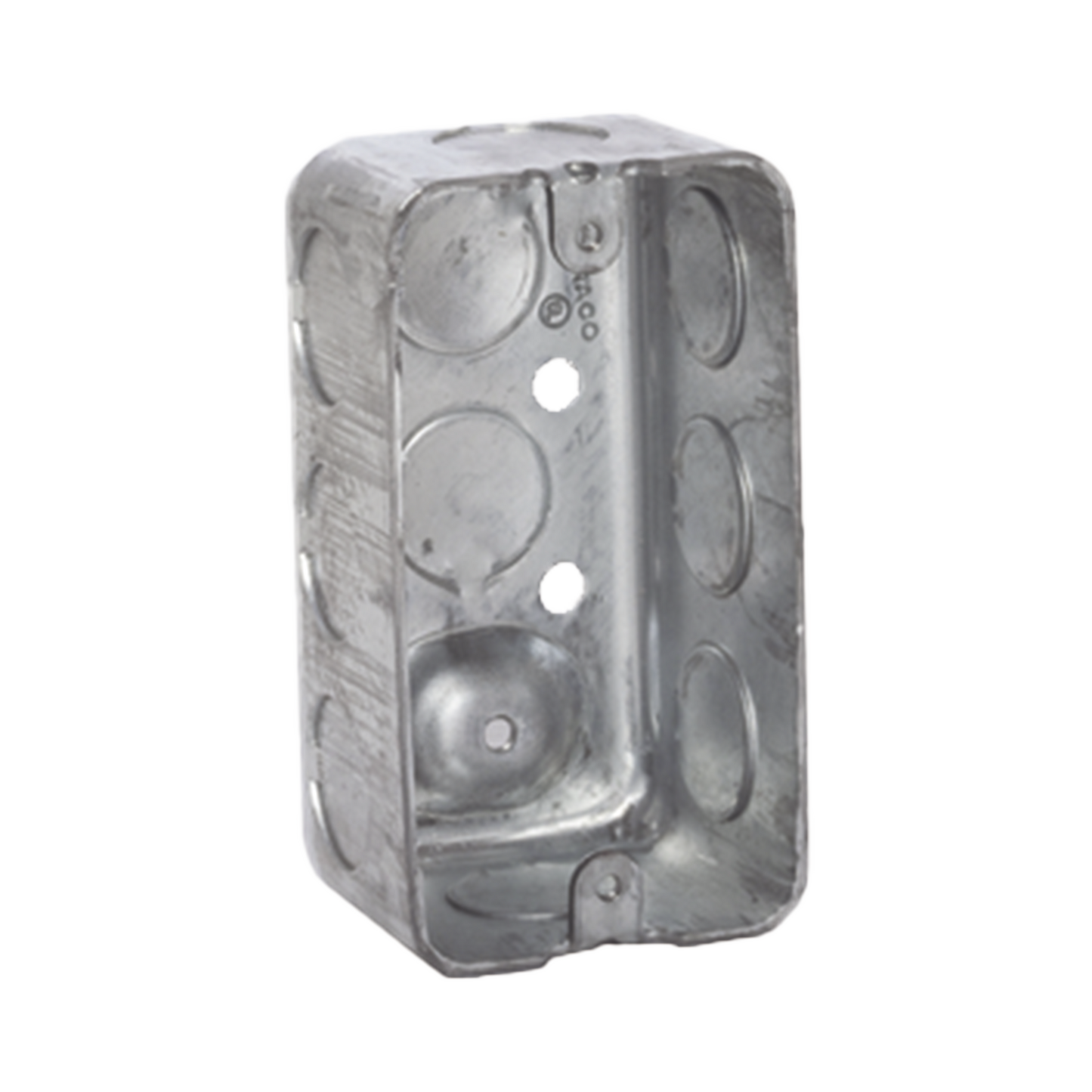 HUB-660 - Caja (Chalupa) 4x2"/ Profundidad 1-7/8"/ 10 Entradas de 1/2"/ Troquelada.