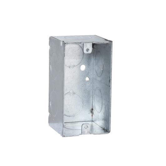 HUB-674 - Caja (Chalupa) 4x2"/ Profundidad 2-1/8"/ 8 Entradas de 3/4"/Soldada