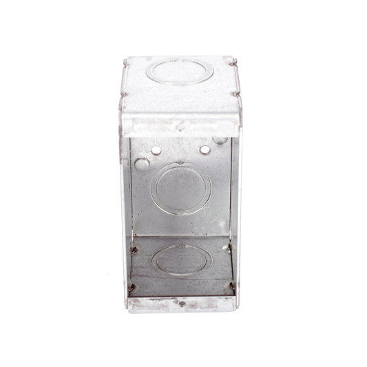 HUB-690 - Caja (Chalupa) Multigang de 1 Gang/ Profundidad de 2-1/2 Pulgadas (6.35 cm)/ 8 TKO (1/2 y 3/4).