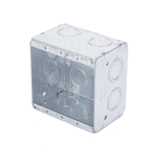 HUB-691 - Caja Multigang de 2 Gangs/ Profundidad de 2-1/2 Pulgadas (6.35 cm)/ 12 Entradas de 1/2 - 3/4 Pulgadas (1.27 - 1.91 cm)