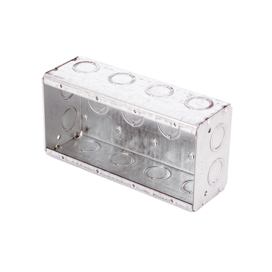 HUB-693 - Caja Multigang de 4 Gangs,/ Profundidad de 2-1/2"/ 20 TKO (1/2"- 3/4").