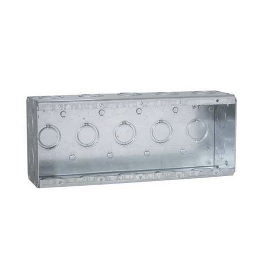 HUB-694 - Caja Multigang de 5 Gang / Profundidad 2 1/2" / 19 Entradas 1/2"-3/4".