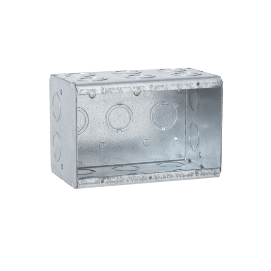 HUB-697 - Caja Multigang de 3 Gangs/ Profundidad de 3-1/2 Pulgadas (8.89 cm)/ 19 Entradas de 1/2 - 3/4 Pulgadas (1.27 - 1.91 cm)
