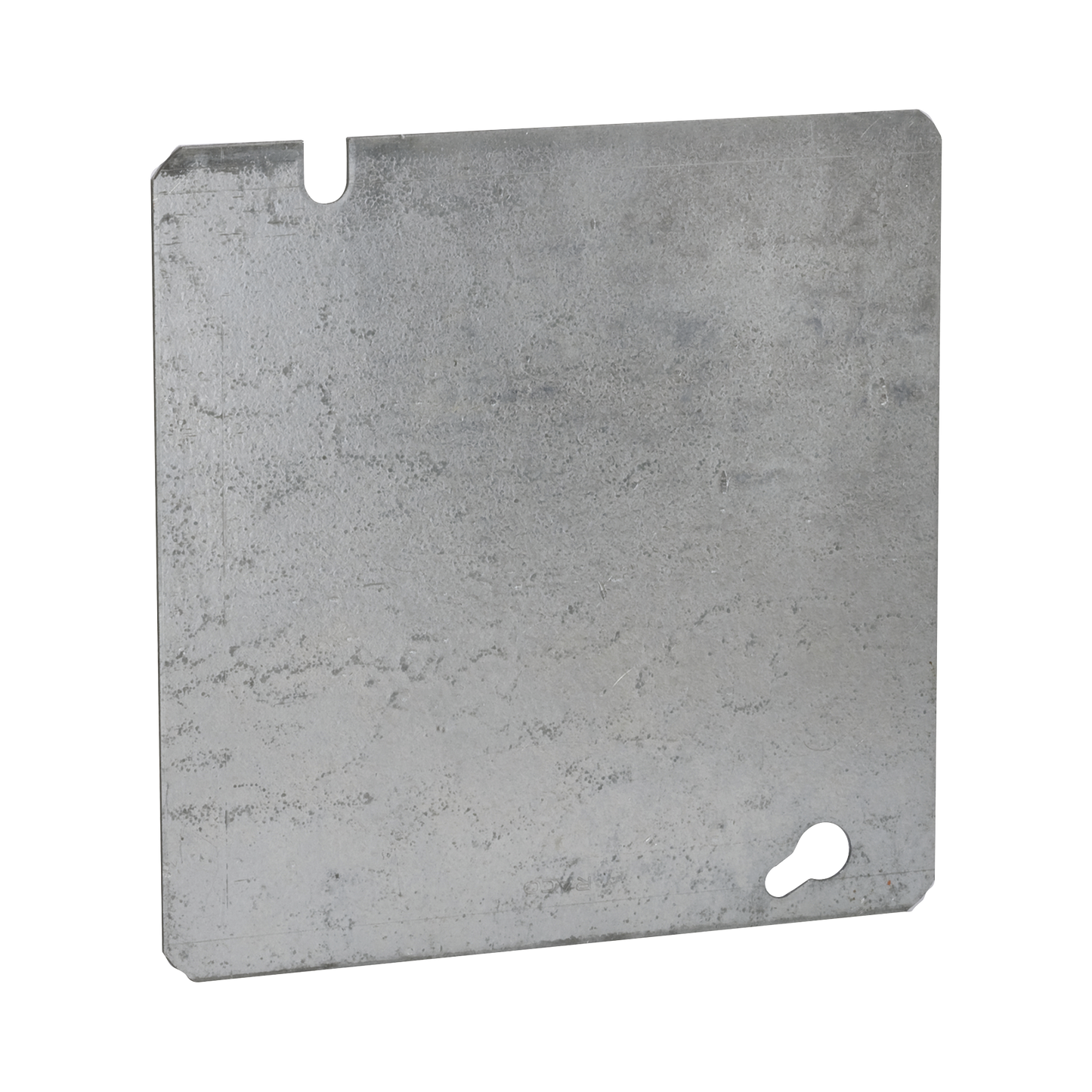 HUB-832 - Tapa Cuadrada Ciega de  Acero Galvanizado de 4 11/16".