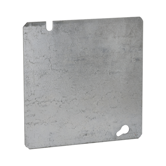 HUB-832 - Tapa Cuadrada Ciega de  Acero Galvanizado de 4 11/16".