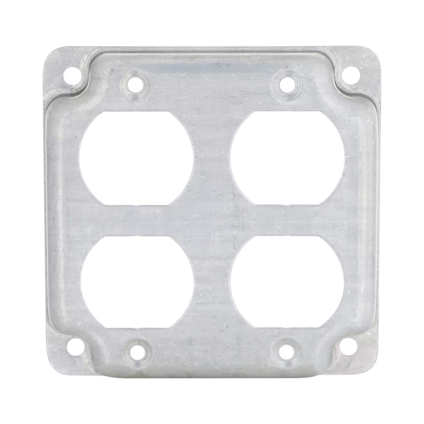 HUB-907C - Cubierta de 4" para 2 Contactos Dúplex.
