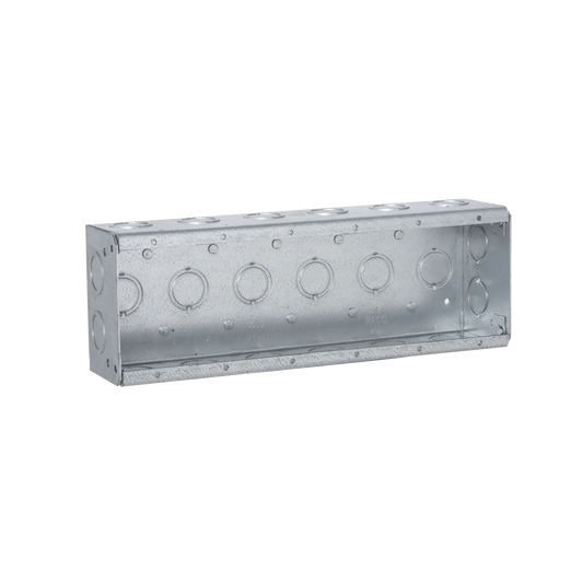 HUB-960 - Caja de 6 Gang/Profundidad 2 1/2"/28 Entradas 1/2"-3/4".