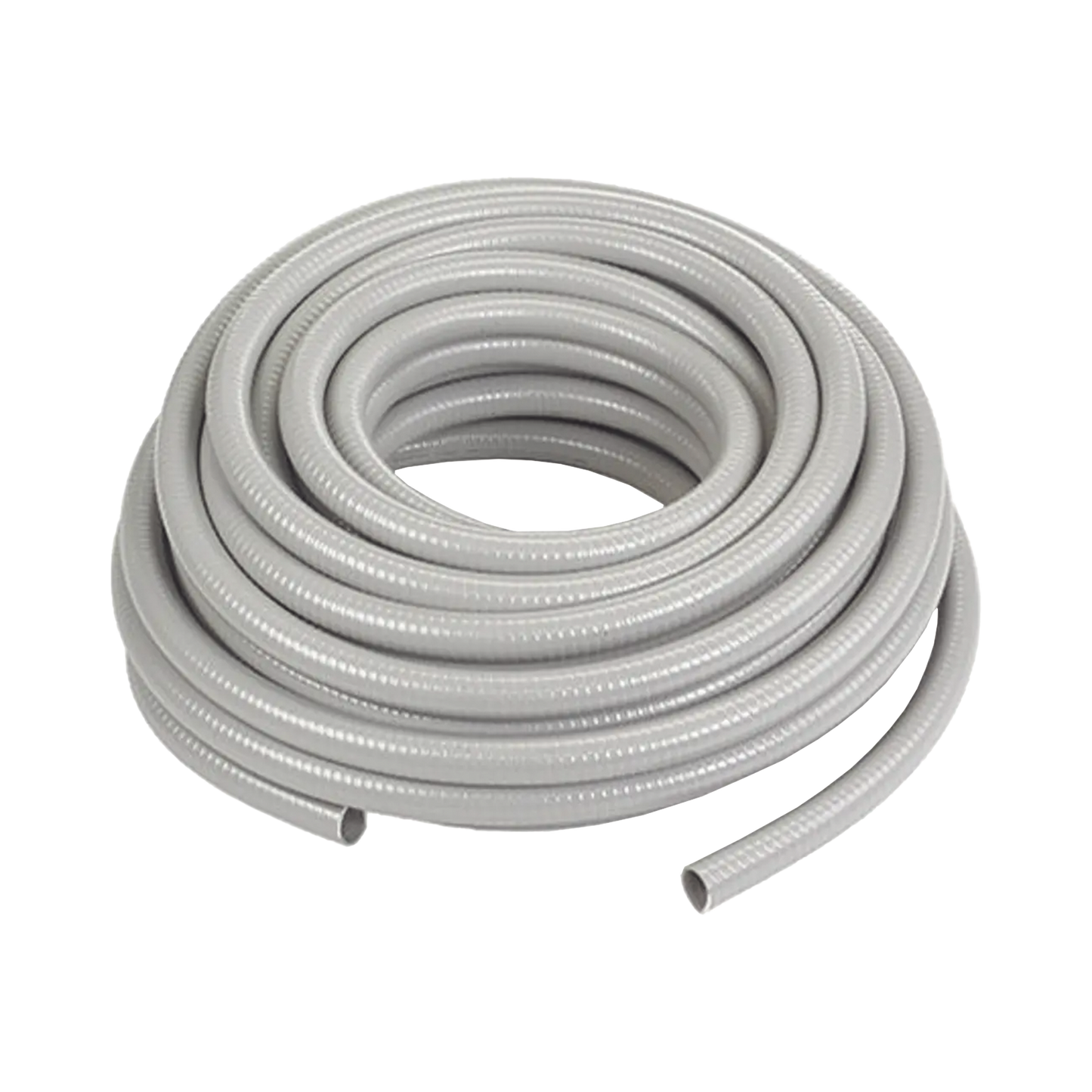 HUB-G1075 - Manguera hermética tipo PolyTuff no metálica gris de 3/4", 100 pies. Uso comercial/industrial.