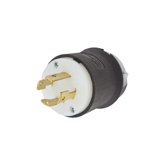 HUB-HBL-2721 - Clavija con Bloqueo de Media Vuelta Industrial 30 A 250 V CA / 3 Polos 4 Hilos / Nema L15-30P.