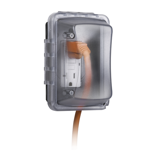 HUB-MM-410-C - Cubierta Resistente a Intemperie/ 1 Unidad/ Horizontal/Vertical/ Profundidad 2-3/4"/ Transparente.