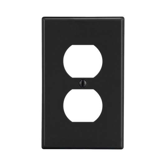 HUB-P8BK - Tapa para Contacto Dúplex Color Negro.