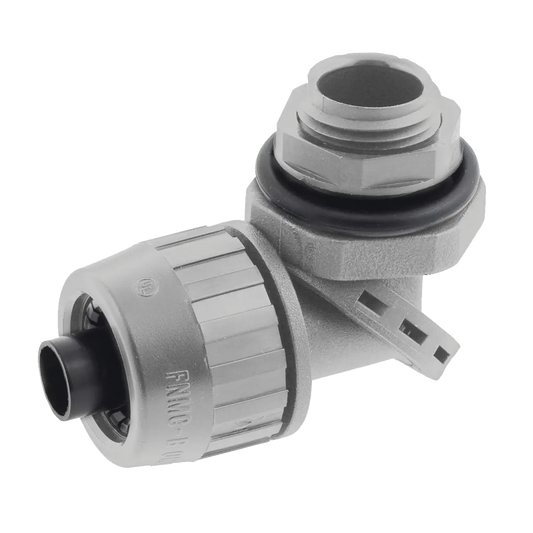 HUB-PS0509-NGY - Conector Multi Posición de Nylon de 1/2" para Tubería Liquidtight Polytuff.