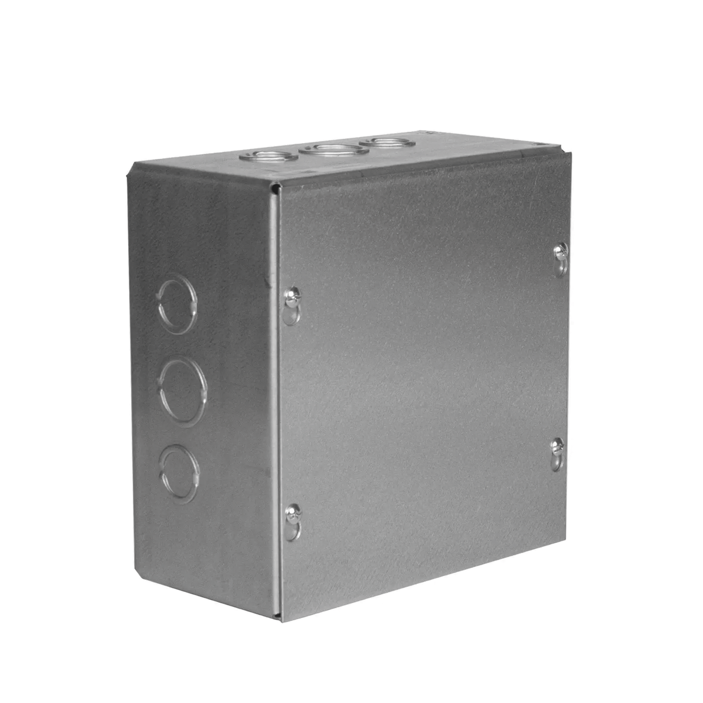 HUB-SC-1212-04G - Caja Extra Grande 12"x12"x 4"/ Profundidad 4"/Entradas Laterales - Finales 2 Entradas de 1/2"- 3/4", 2 Entradas de  3/4" - 1" y 2 Entradas de 1"- 1 1/4" / Incluye tapa.