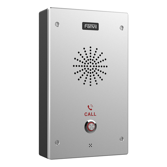 I16S Intercomunicador IP, 2 líneas SIP, 2 relevadores con botón para llamada, anti-vandálico, IP65 e IK10, PoE