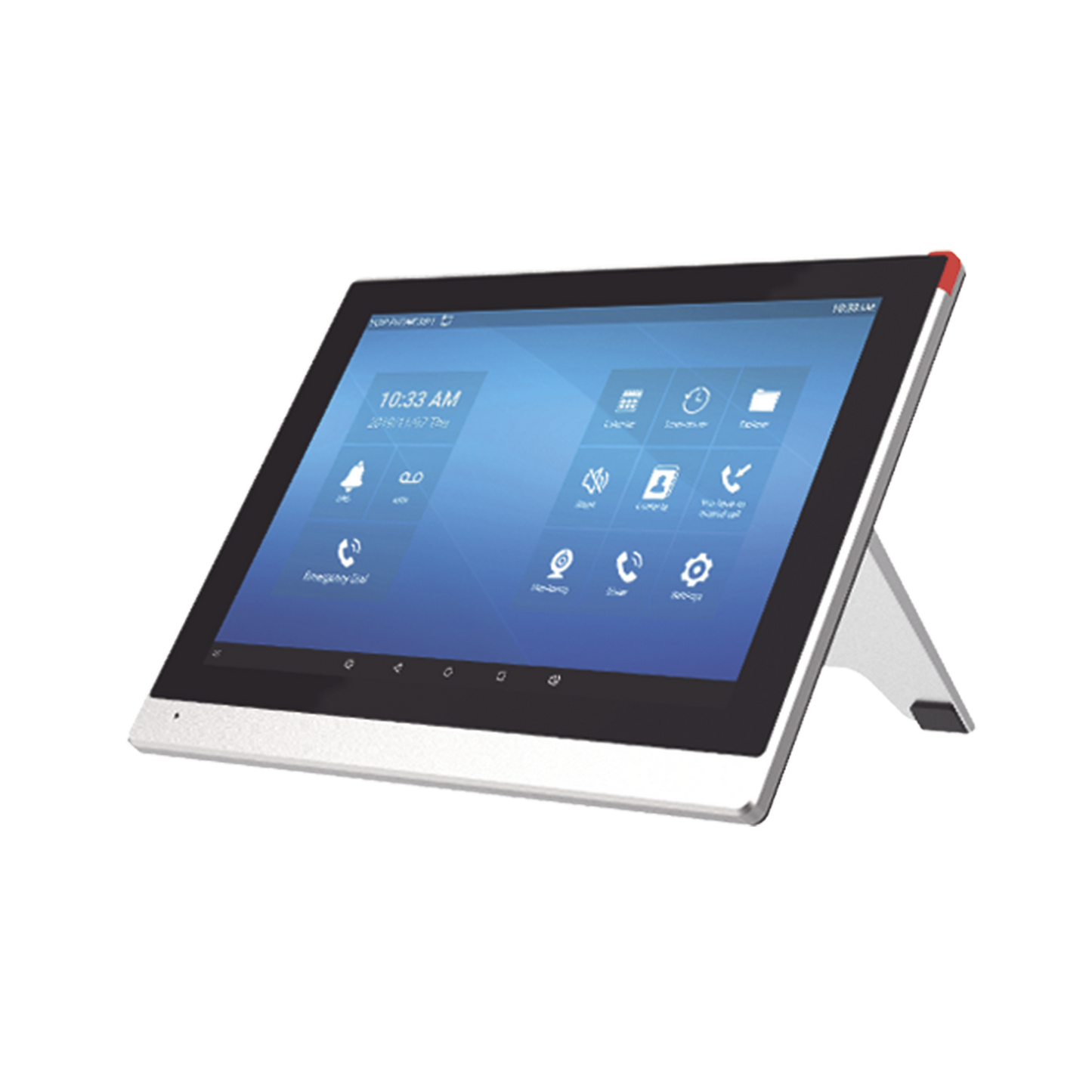 I56A Monitor IP/SIP para interior con Android, Wi-Fi, pantalla táctil de 10.1, audio de 2 vías, PoE, 8 interfaces de entrada de alarma.