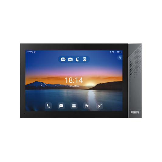 I57A Monitor IP/SIP para interior con Android, Wi-Fi, Bluetooth, Pantalla táctil de 10.1, audio de 2 vías, PoE, 8 interfaces de entrada de alarma.