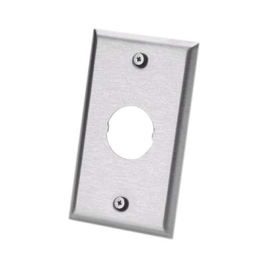 IAEFP1 - Placa de Pared IndustrialNet?, Para 1 Conector Industrial, de Acero Inoxidable