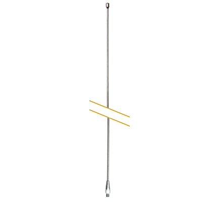 IC-56 - Látigo para Antena CB de 259 cm de Acero Inoxidable