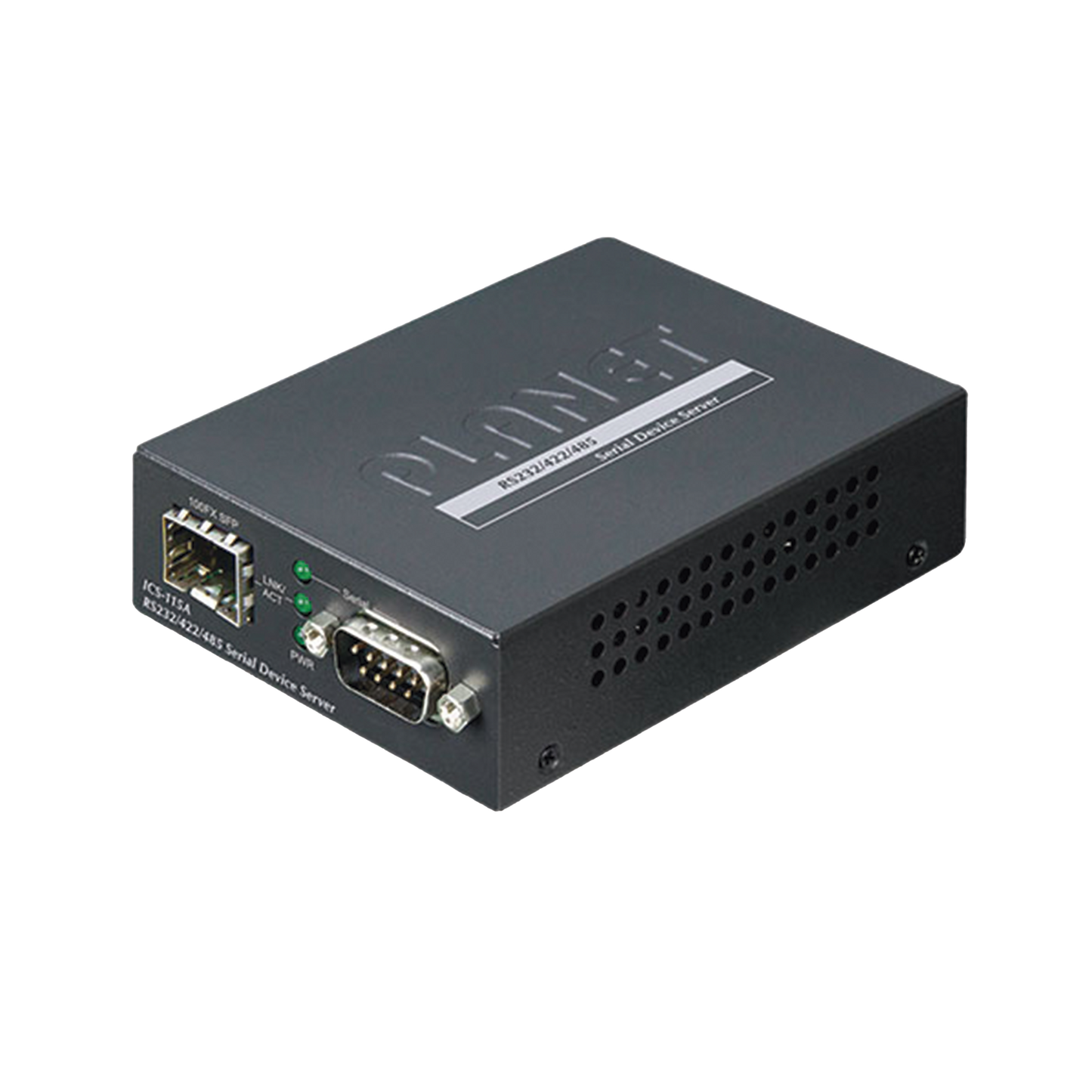 ICS-115A - Convertidor de Medios RS-232/422/485 a SFP 100 Base-FX