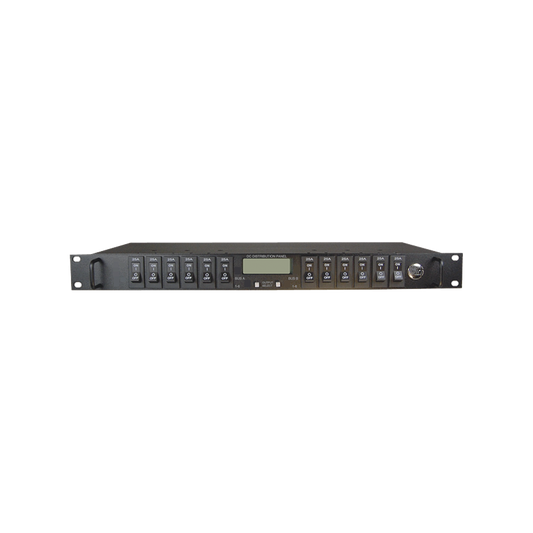 ICT200DB-12IRC PDU Administrable IP, 12 Salidas para Brakers (No incluidos), Control de Energía Remoto, Doble Bus Inteligente de Distribución CD, Aplicaciones 12,24 y 48 Vcc.