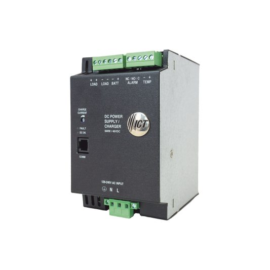 ICT36048DIN - Fuente de Poder Industrial de 480W, salida 48 Vcc, para montaje en riel Din