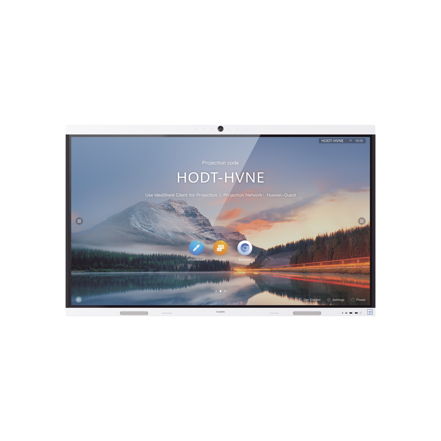 IHB286PU HUAWEI IdeaHub B2, Pantalla interactiva para Colaboración Inteligente, 86, 4K UHD, Android 9, Wi-Fi, blanco Jade.