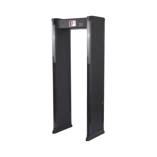 INTELL-26-ZIR-W - Arco Detector de Metales de 6 Zonas para Intemperie con Anclaje para Fijarse al Piso. Incluye Sensor IR para evitar falsas Alarmas / Certificado por la Administración Federal de Aviación de EE. UU. (FAA)