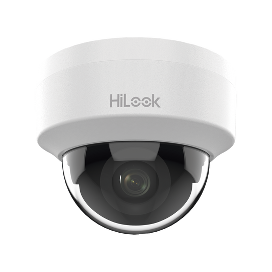 IPC-D121H-C - HiLook Series / Domo IP 2 Megapixel (1080p) / Lente 2.8 mm (Gran Angular) / 20 mts IR / Interior / PoE / dWDR / H.265+ / ONVIF