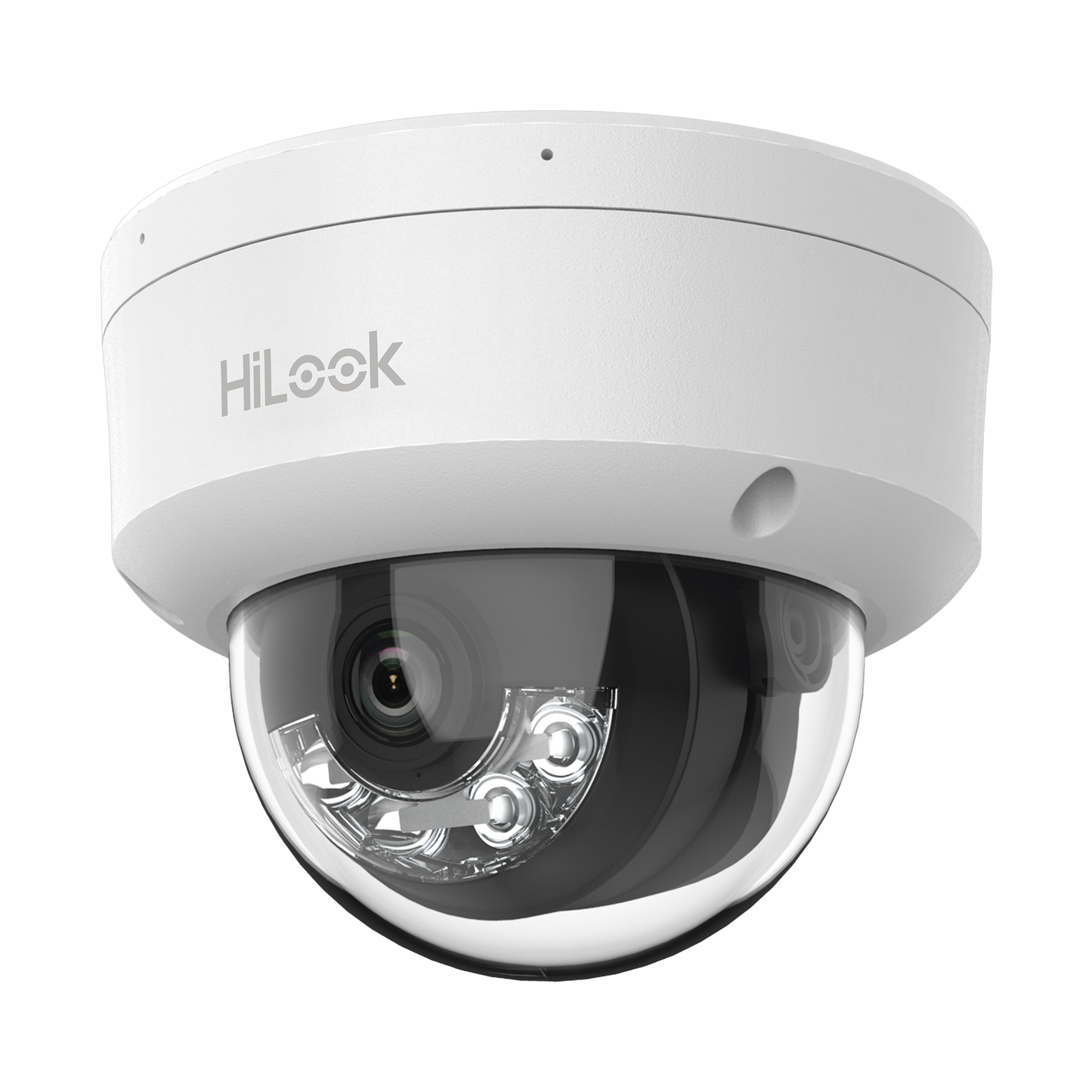 IPC-D140HA-LUC - [Dual Light] HiLook Series / Domo IP de 4 Megapixel / Uso en interior / Lente 2.8 mm / 20 mts IR + 20 mts Luz Blanca / Micrófono Integrado / ACUSENSE Lite / PoE / dWDR / H.265+ / ONVIF