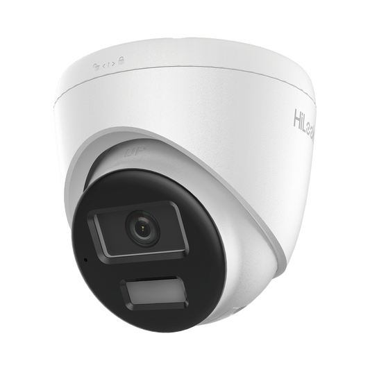 IPC-T220HA-LUC - [Dual Light] Turret IP de 2 Megapixel   / Lente 2.8 mm /  Ángulo de visión 101° / 20 mts IR + 15 mts Luz Blanca / Micrófono Integrado / ACUSENSE Lite /  Exterior IP67 / PoE / dWDR / H.265+ / ONVIF