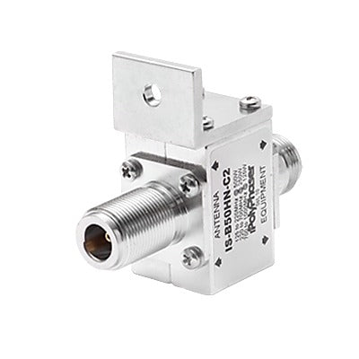 IS-B50HN-C2 - Protector RF Coaxial Para 125 a 1000 MHz Con Ceja Frontal Con Conectores N Hembra en Ambos Lados, 50 Ω