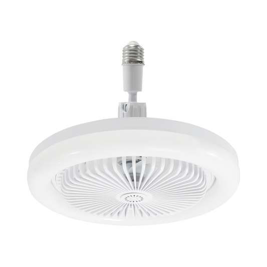 JLV-0112 - Ventilador de Techo con Luminario LED de 110 V CA 50/60 Hz /  40 W / 3 Tonos de Luz (6500 - 4 000 - 2 700 K) / Diámetro 250 mm / 3 Velocidades / Dimeable.