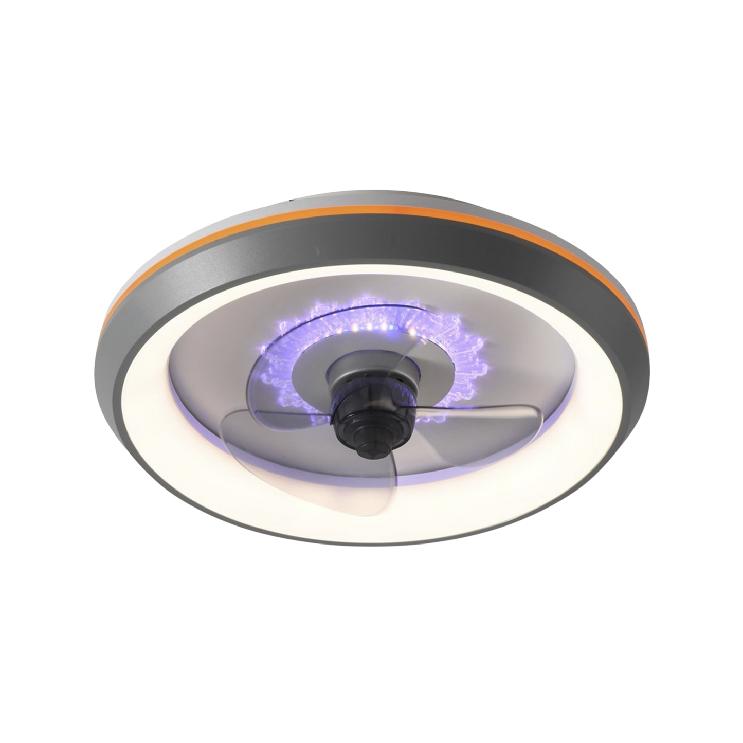 JLV-012 - Ventilador de Techo con Luminario LED de  110 V CA 50/60 Hz /  88 W /4500 Lm / 6500 - 4 000 - 2 700 K /6 Tonos de Luz / 500 mm / 6 Velocidades / Dimeable.