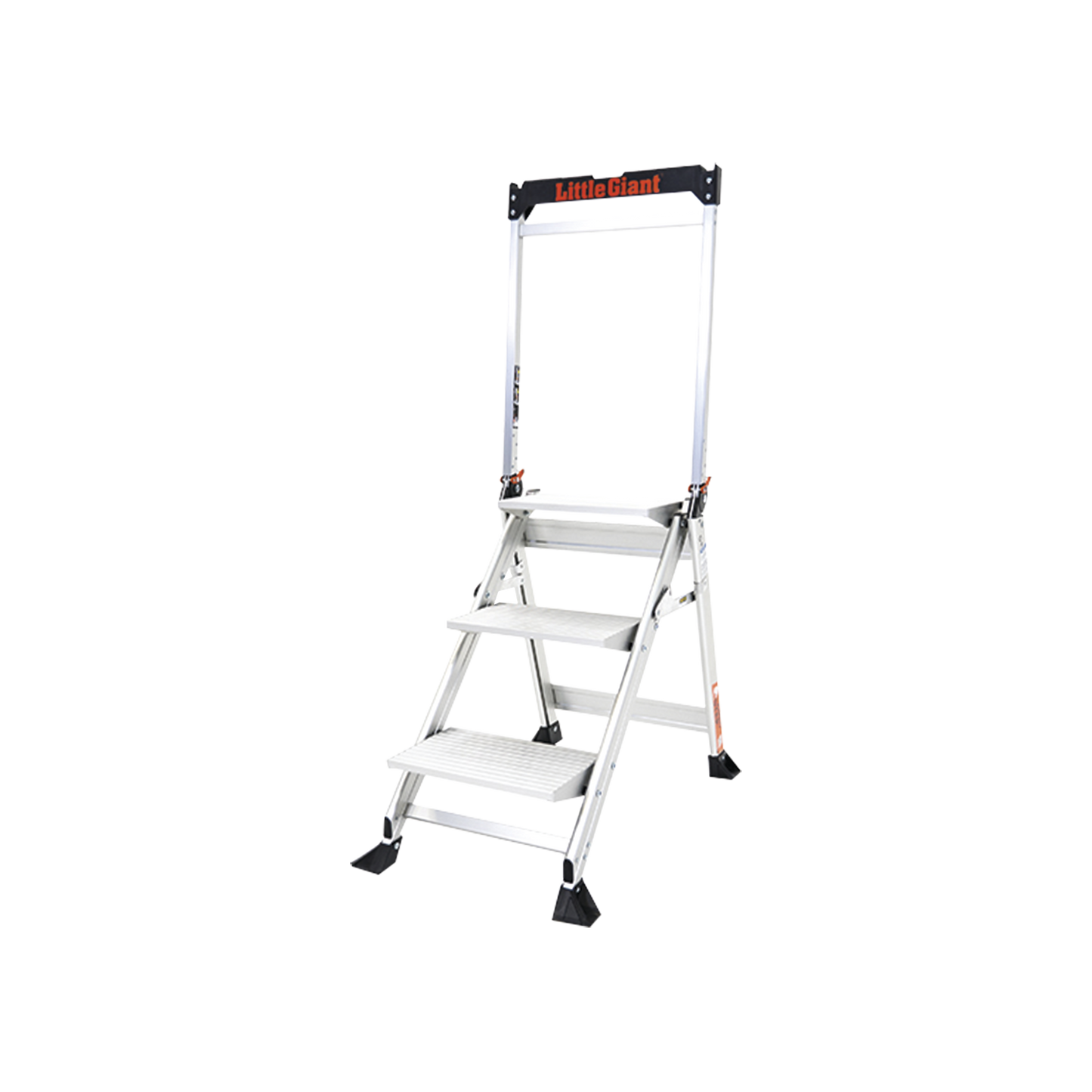 JUMBO-STEP-3WHR Escalera de Tijera con Punto de Apoyo Anti-caídas de 0.67 m (Nivel de Pie), con Peldaños JUMBO, (SKU 11903).