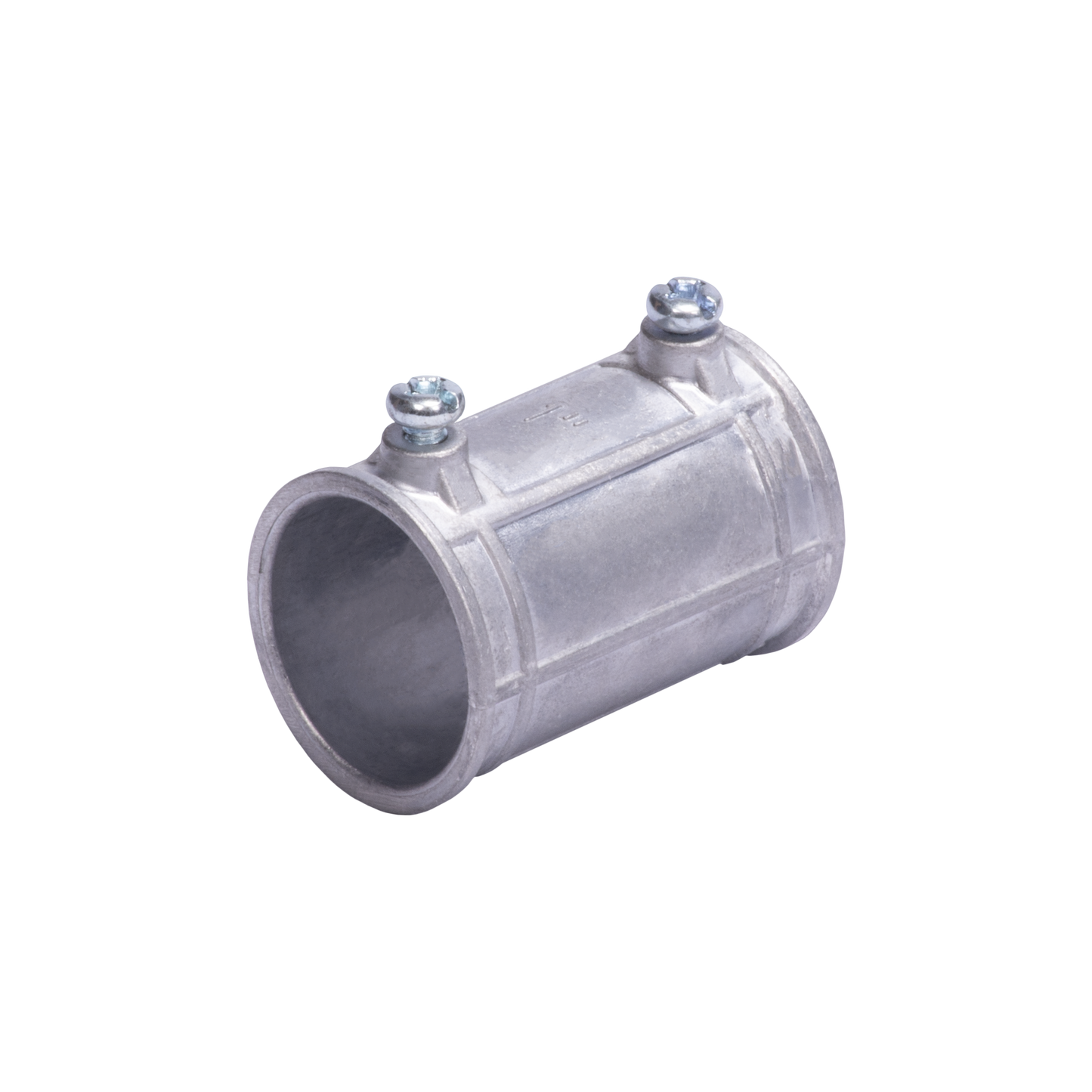 JU-PD-12-COP - COPLE 1/2" (13MM) PARED DELGADA CON TORNILLO TIPO AMERICANO, GALVANIZADO - ETIQUETA VERDE