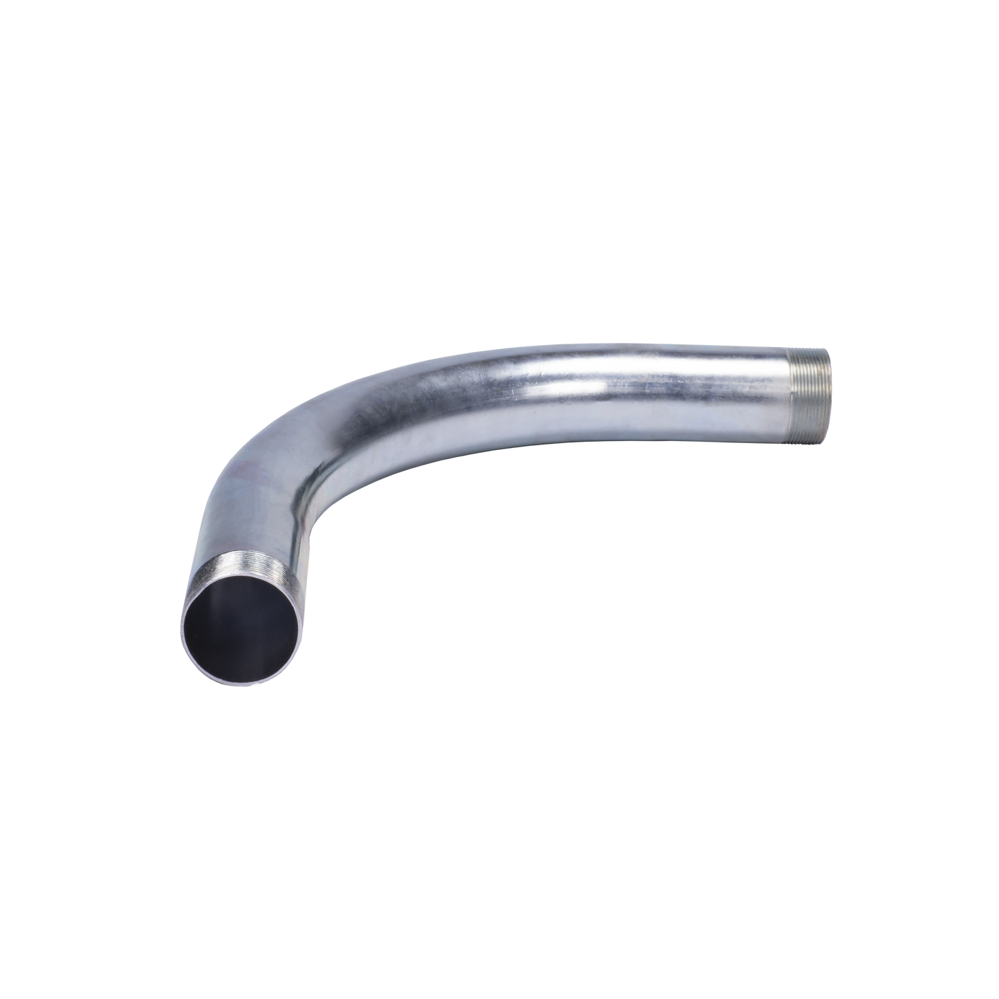 JU-PG-34-COD - Curva/Codo de 90° de 3/4" (19mm) pared gruesa con rosca galvanizado etiqueta amarilla